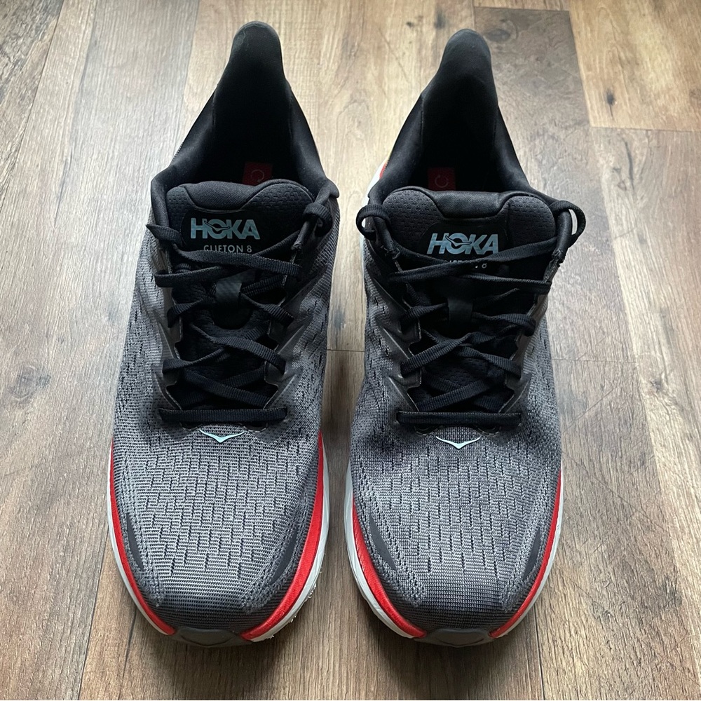 Hoka Clifton 8 Gray Running Shoes
Men's Size 11.5 D - Picture 7 of 16